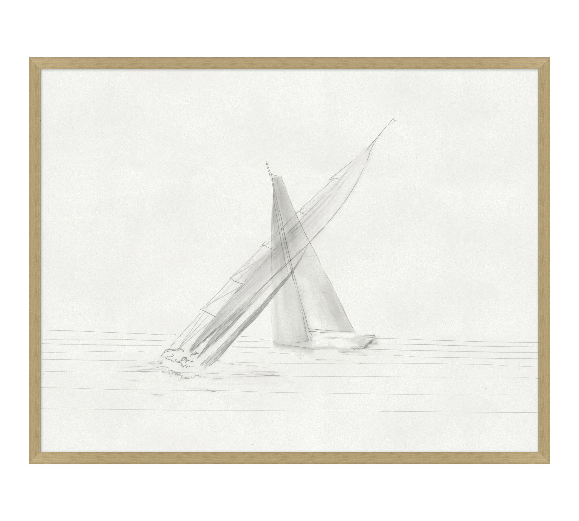 Soft Sails Framed Print