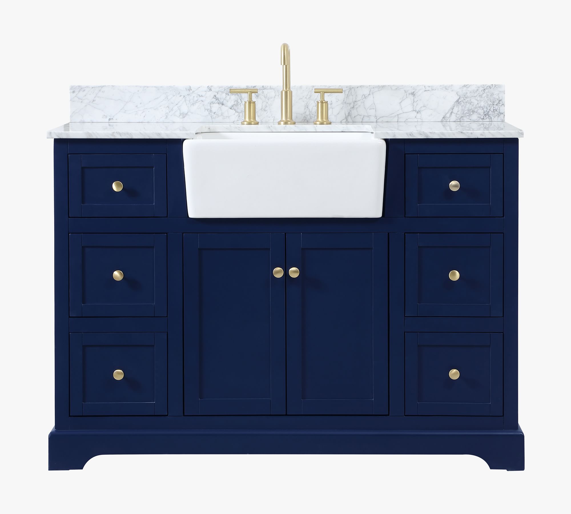 Annelie 48" Marble Top Single Sink Vanity