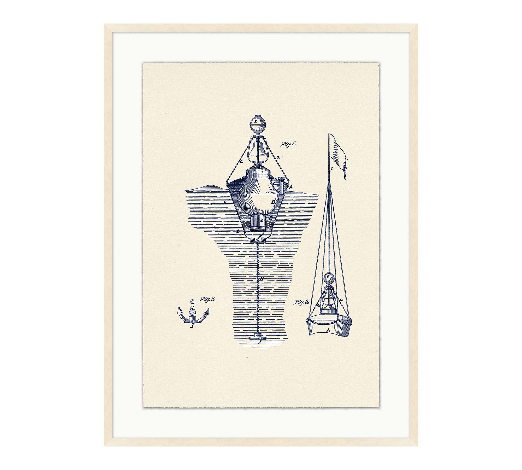 Nautical Diagram Framed Print