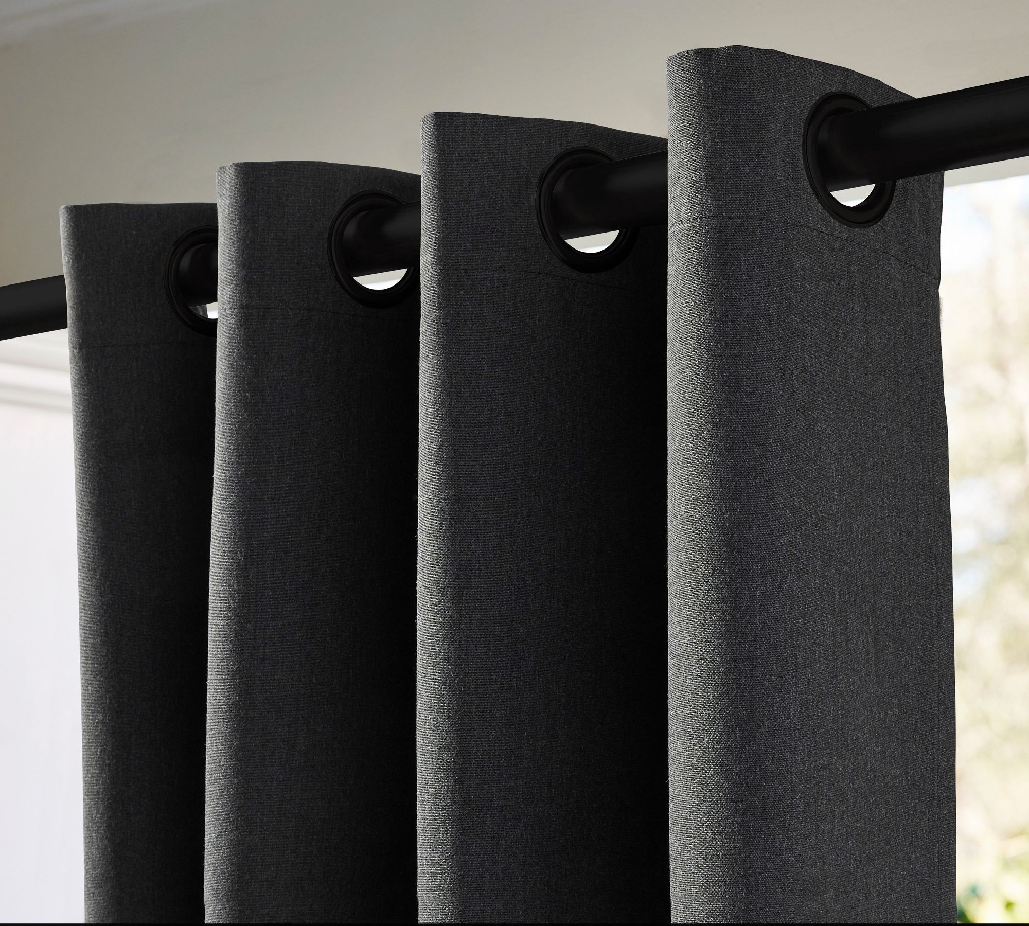 Open Box: Outdoor Performance Heathered Canvas Drape