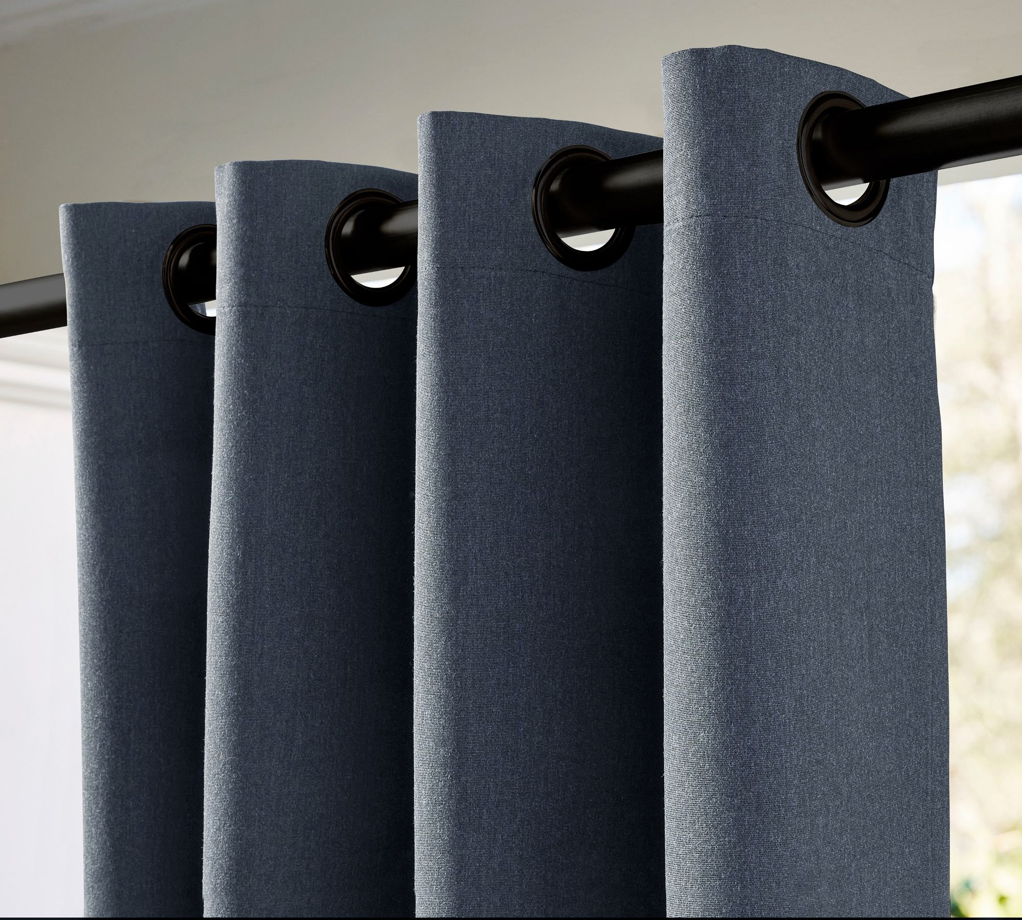 Open Box: Outdoor Performance Heathered Canvas Drape