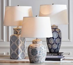 Langley Ceramic Pattern Lamp (22&quot;)