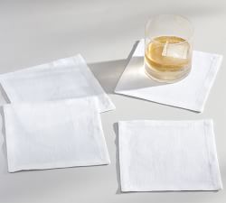 Mason Oversized Linen Coasters - Set of 4