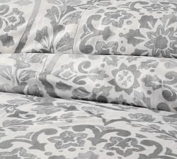 Ana Medallion Cotton Linen Duvet Cover