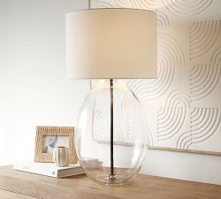 Bennett Recycled Glass Table Lamp (22&quot;-33&quot;)