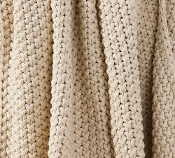 Bayside Seed Stitch Throw Blanket