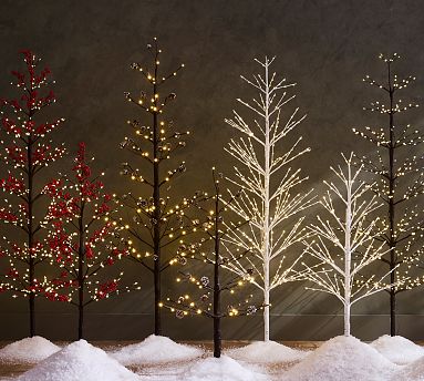 Lit Twinkling Twig Tree Pottery Barn