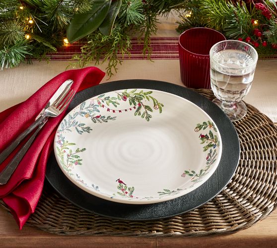Christmas dinner plates clearance discount