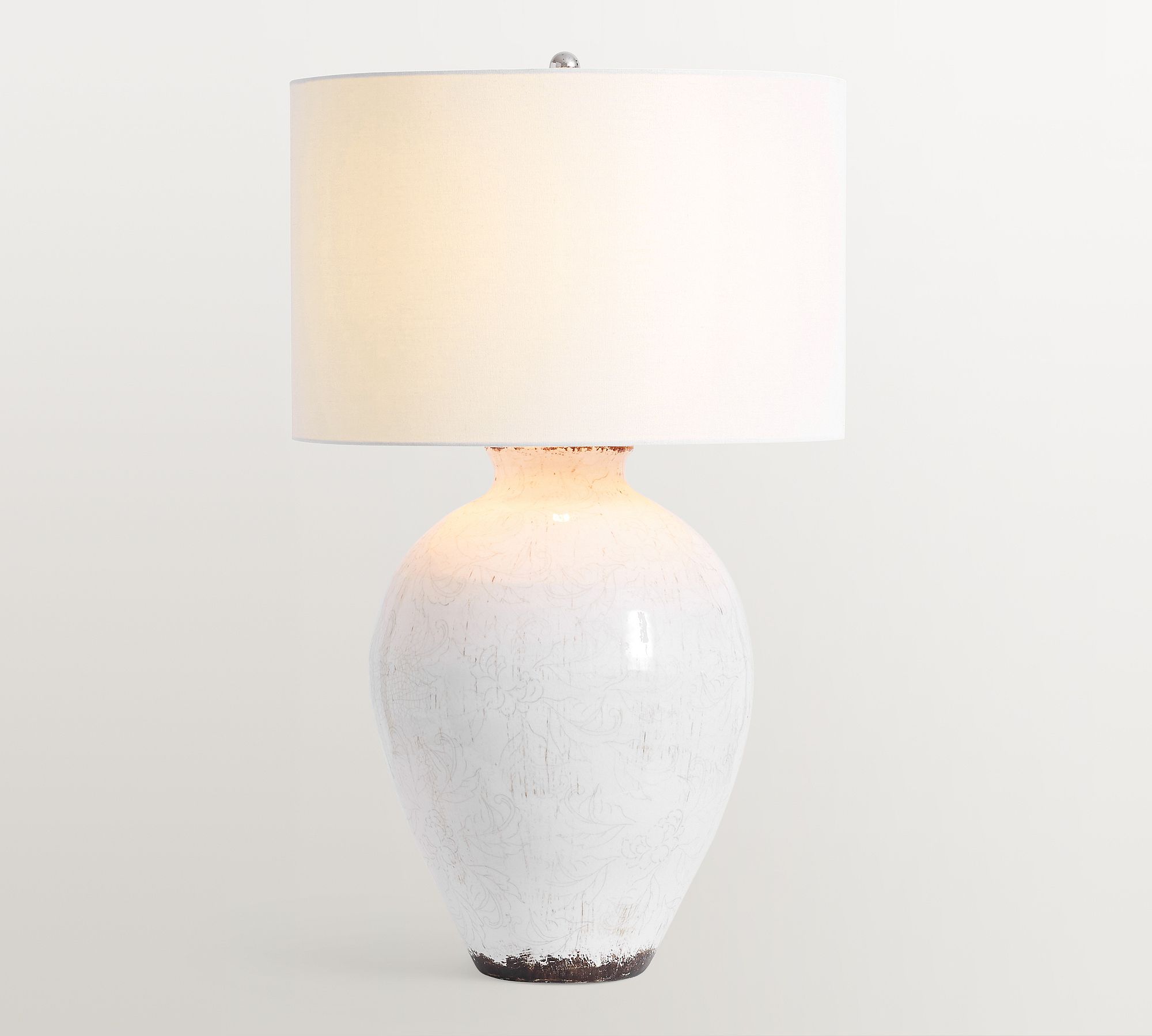 Bethany Round Ceramic Table Lamp (27")