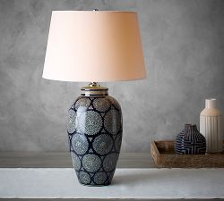 Langley Ceramic Pattern Lamp (22&quot;)