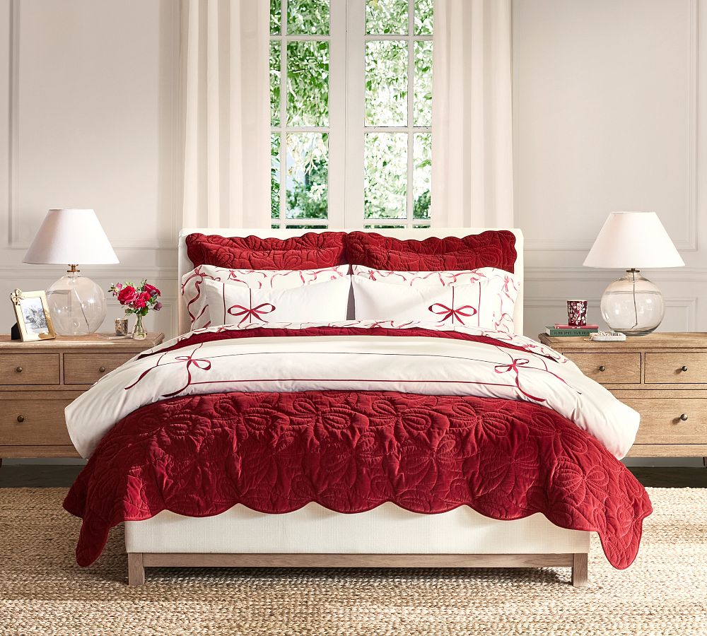 Monique Lhuillier Cherie Bow Quilt Pottery Barn