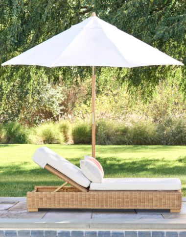 Pottery Barn 11' Round Canvas UMBRELLA CANOPY outlet Replacement TOP Natural