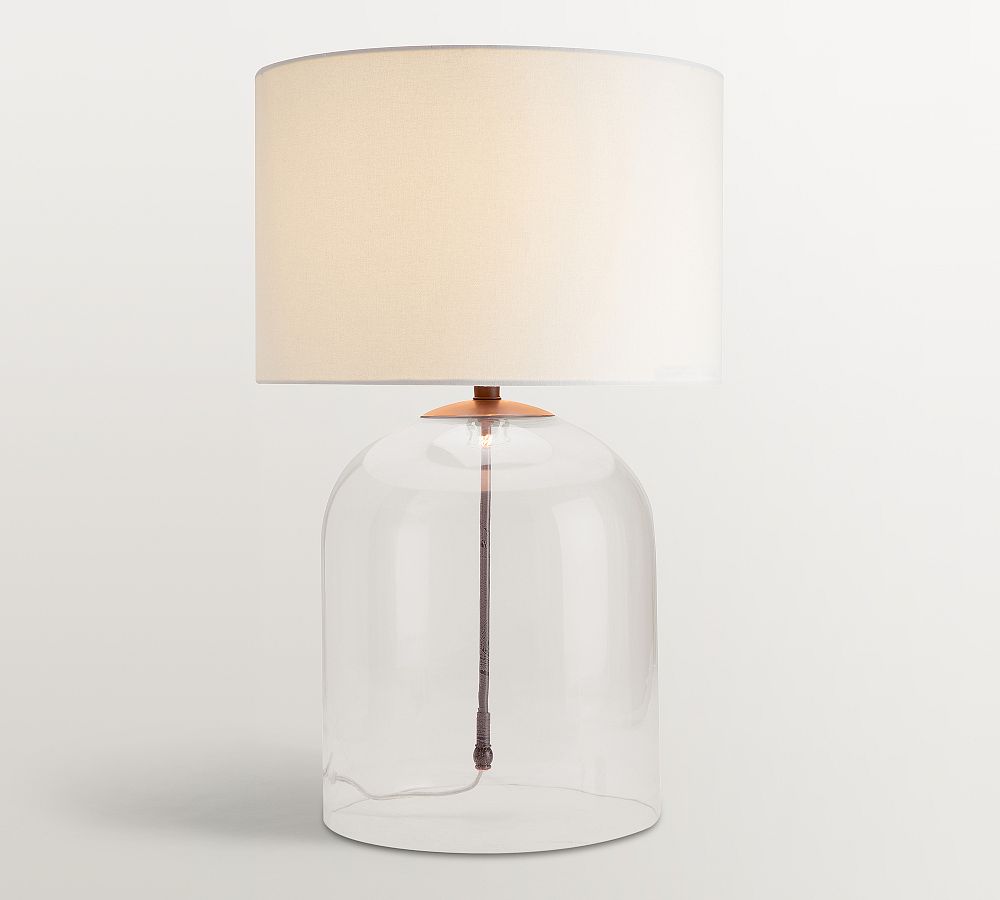 Aria Glass Dome Table Lamp (20&quot;-27&quot;)