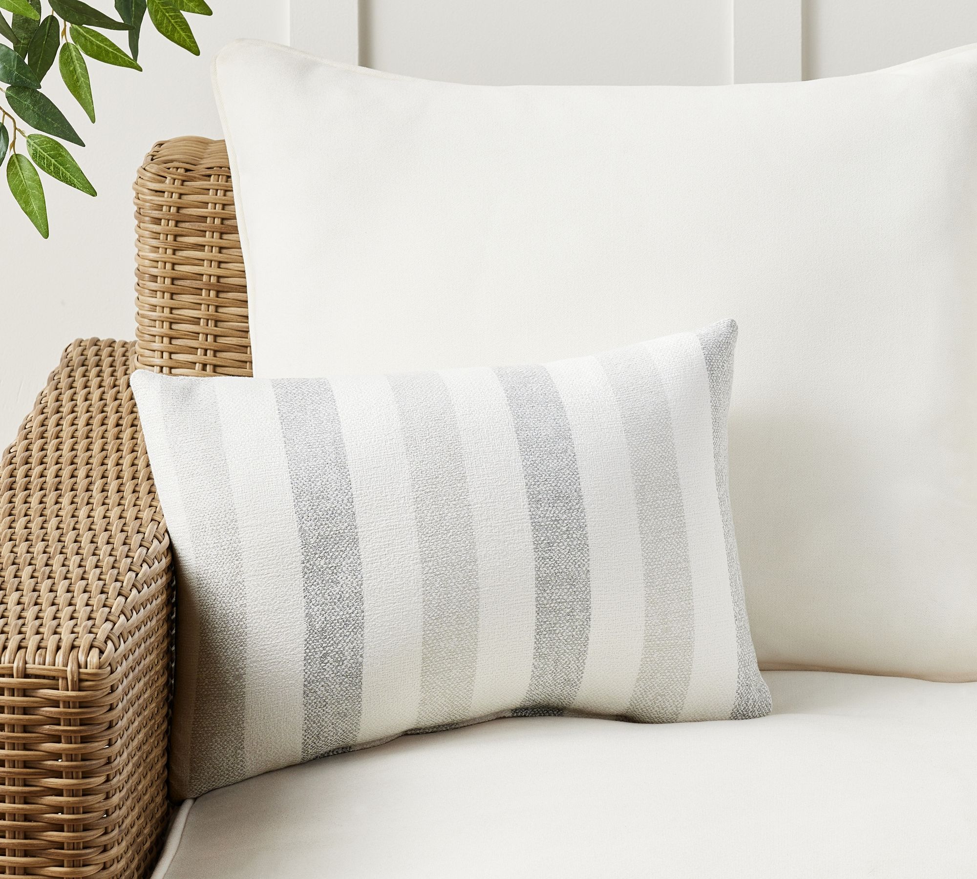 Sunbrella® Rue Multi Stripe Outdoor Pillow