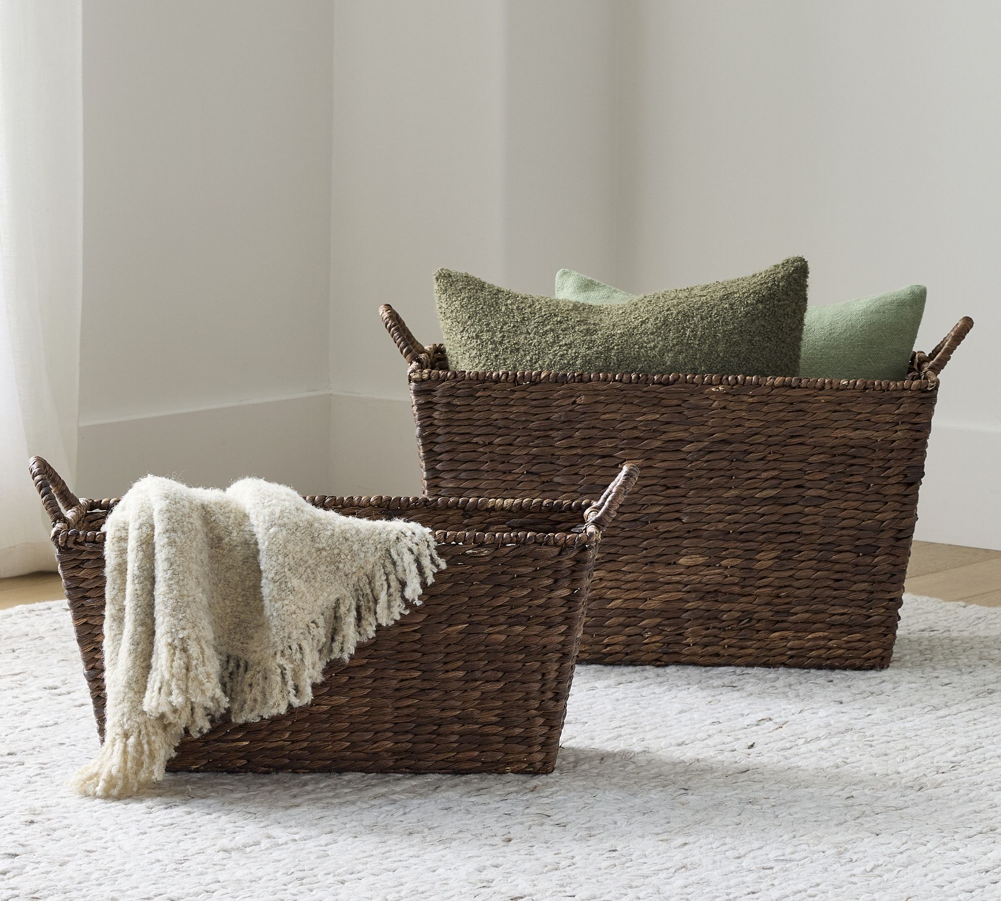 Raleigh Seagrass Tappered Baskets - Set of 2