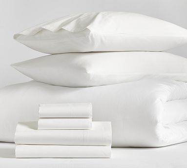 Resort Essential Percale Bedding Bundle Set Pottery Barn