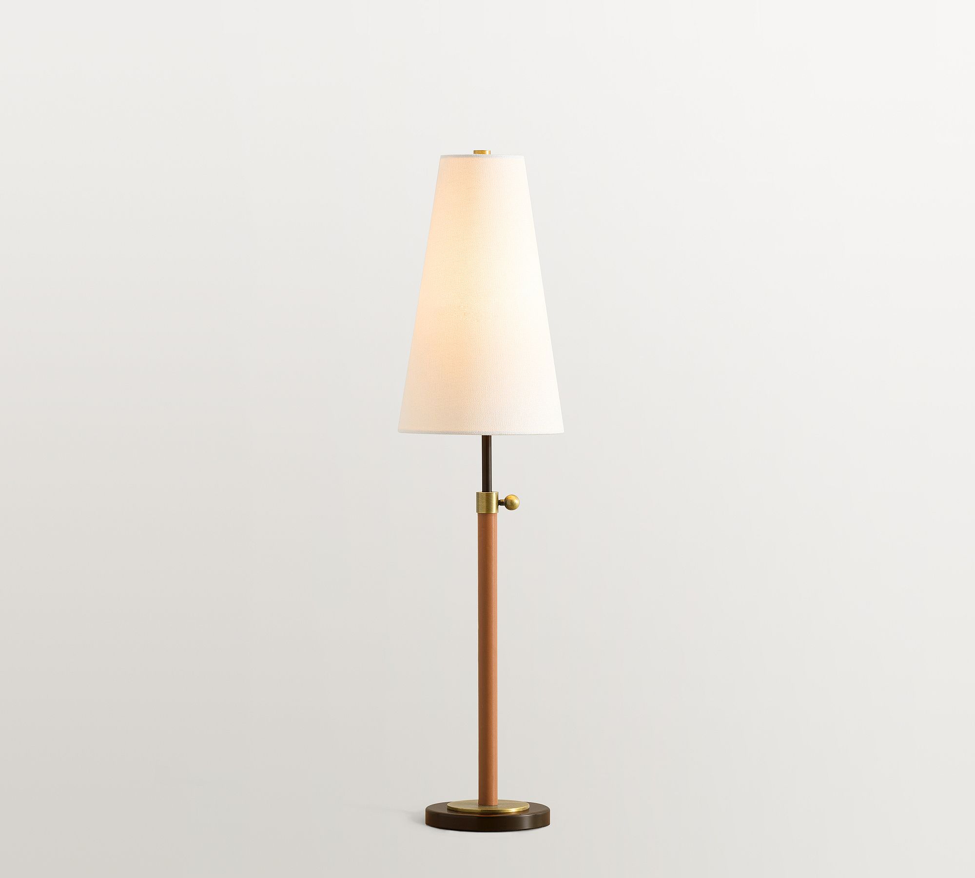 Harrison Leather Wrapped Table Lamp (17")