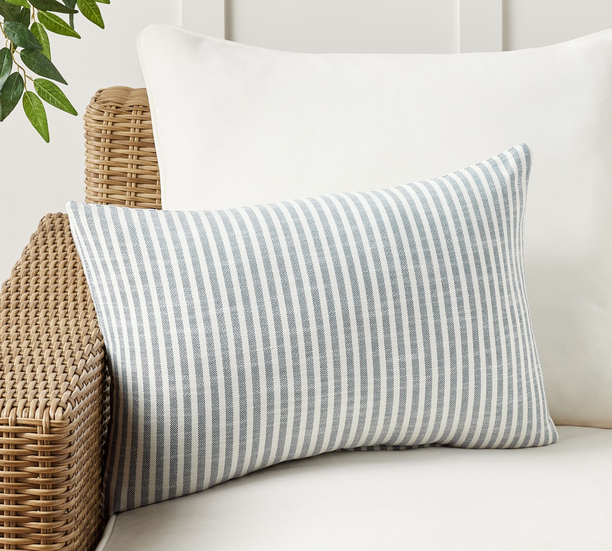 Performance Petite Striped Outdoor Pillow