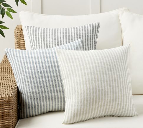 Pottery barn Theo Striped Pillow Cover- shops (Set of 2) NWT