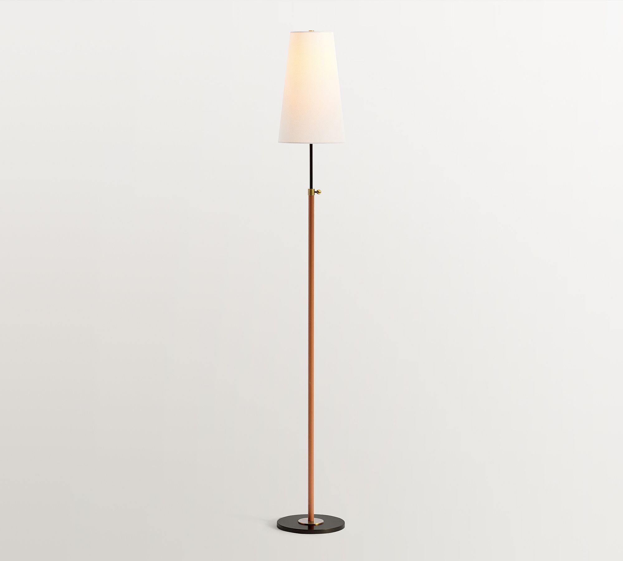 Harrison Leather Wrapped Floor Lamp (50")