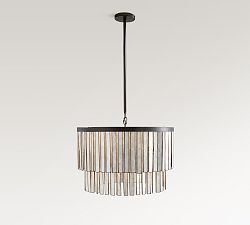 Astrid Capiz Round Chandelier (24&quot;)