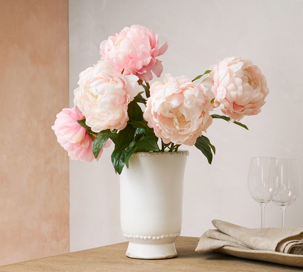 Faux Long Stem Peony Bundle