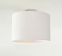 Linen Drum Shade Flush Mount (10&quot;-14&quot;)