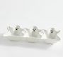 Gus the Ghost Stoneware Triple Condiment Server