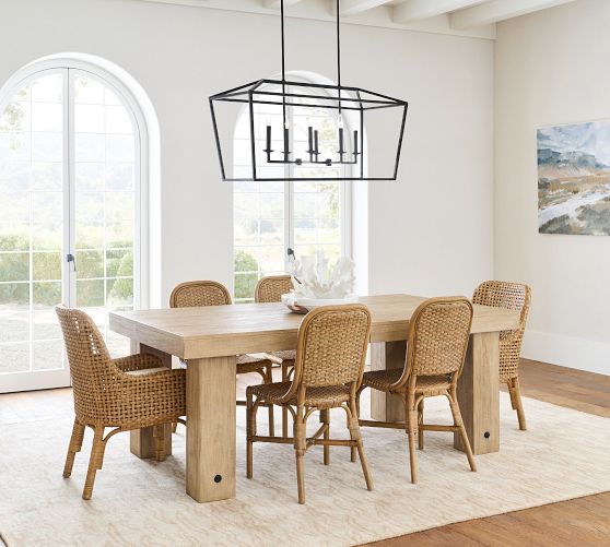 Pottery barn dining tables rectangular discount