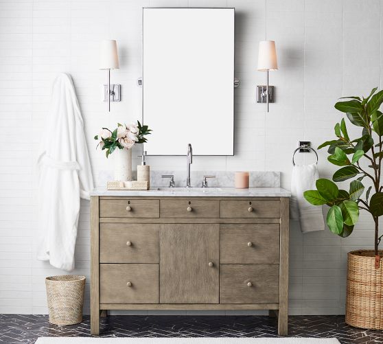 Farmhouse Bathroom Vanities & Rustic Bathroom Vanities | Pottery Barn