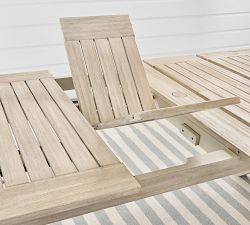 Indio Eucalyptus X-Base Extending Outdoor Dining Table (77&quot;-102&quot;)