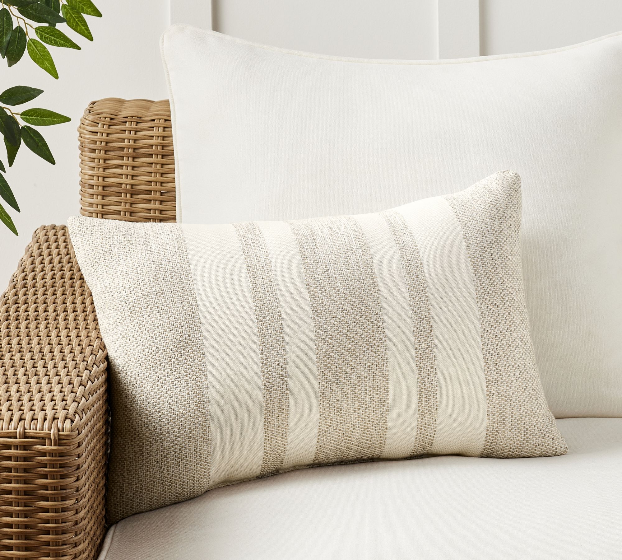 Sunbrella® Holden Striped Outdoor Pillow