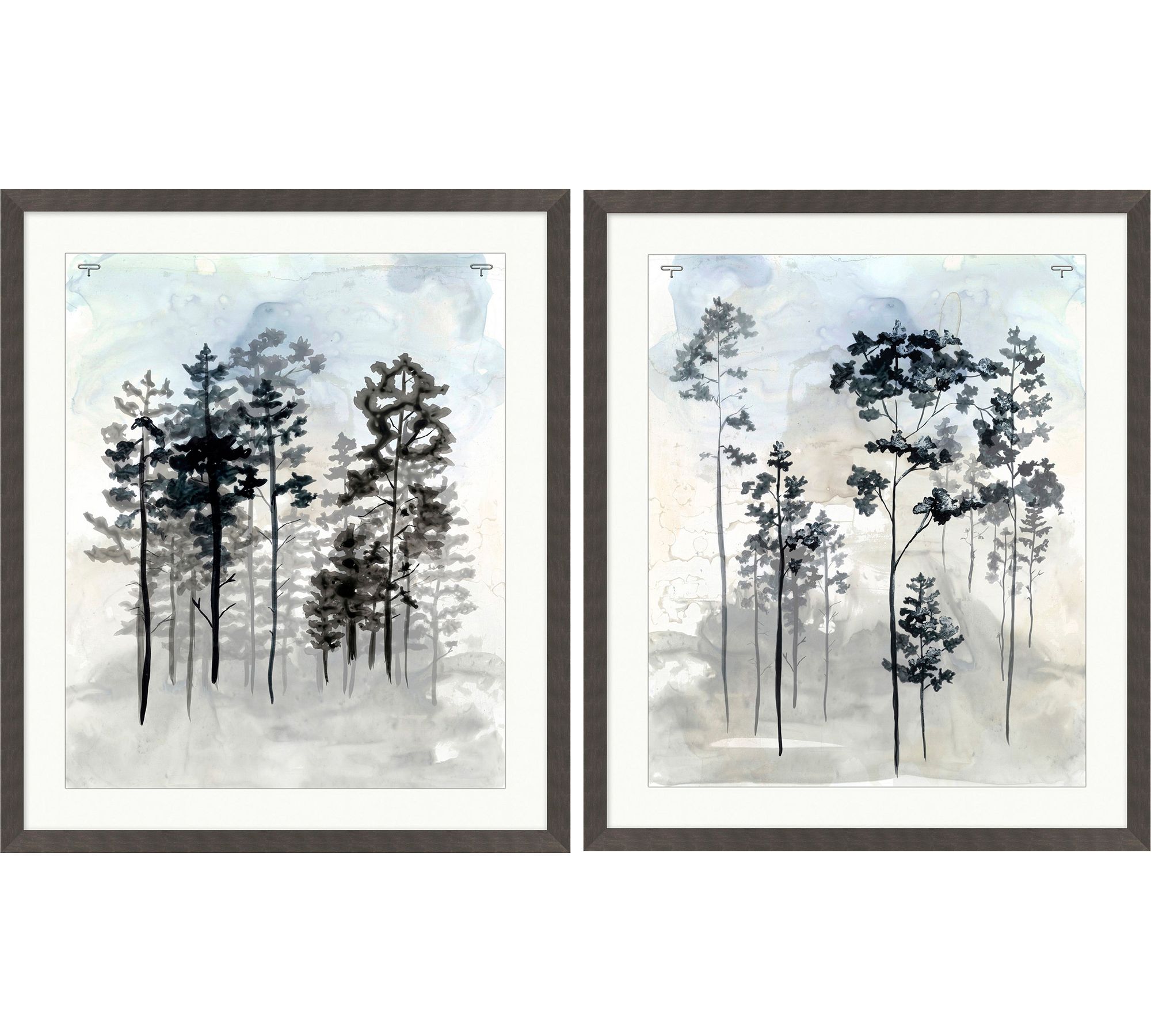 Watercolor Forest Framed Print