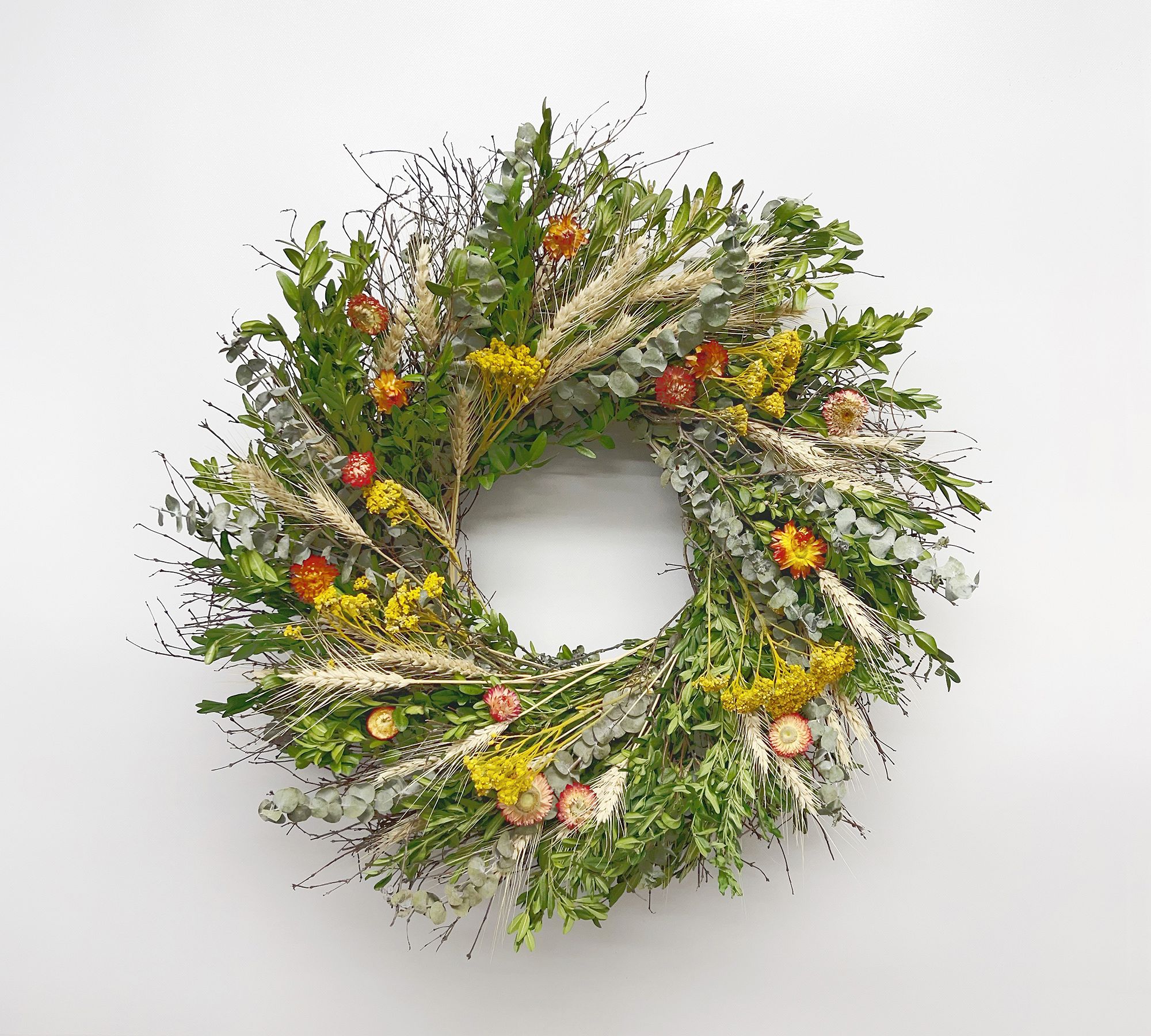 Dried Autumn Bounty Wreath