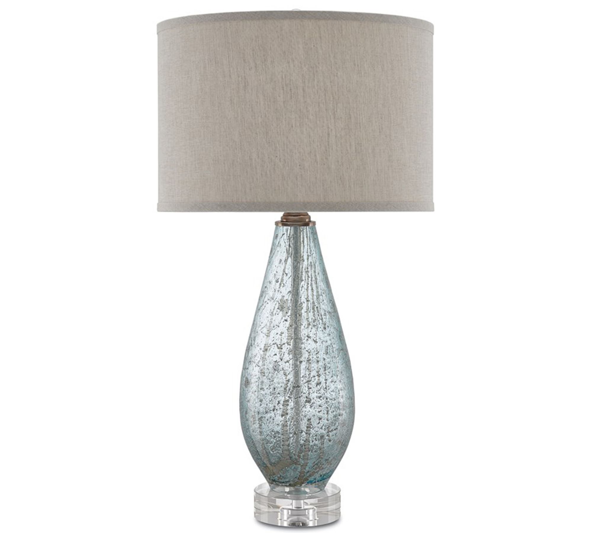 Sage Glass Table Lamp (30")