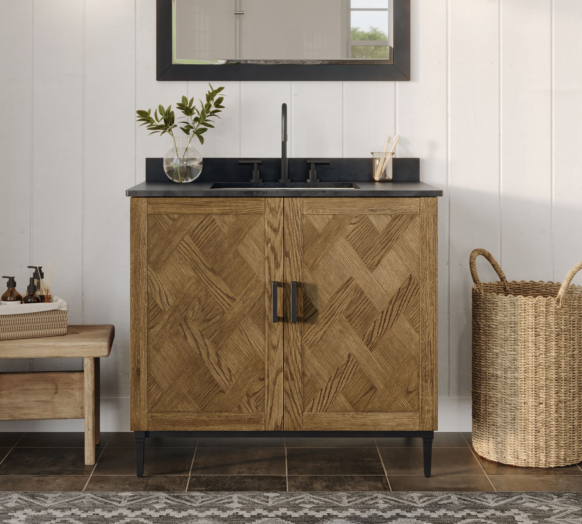 Parquet 36" Single Sink Vanity