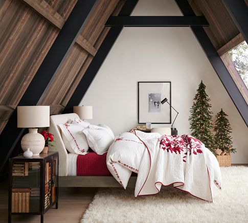 Pottery online Barn 3 Shams King Size Nordic Christmas