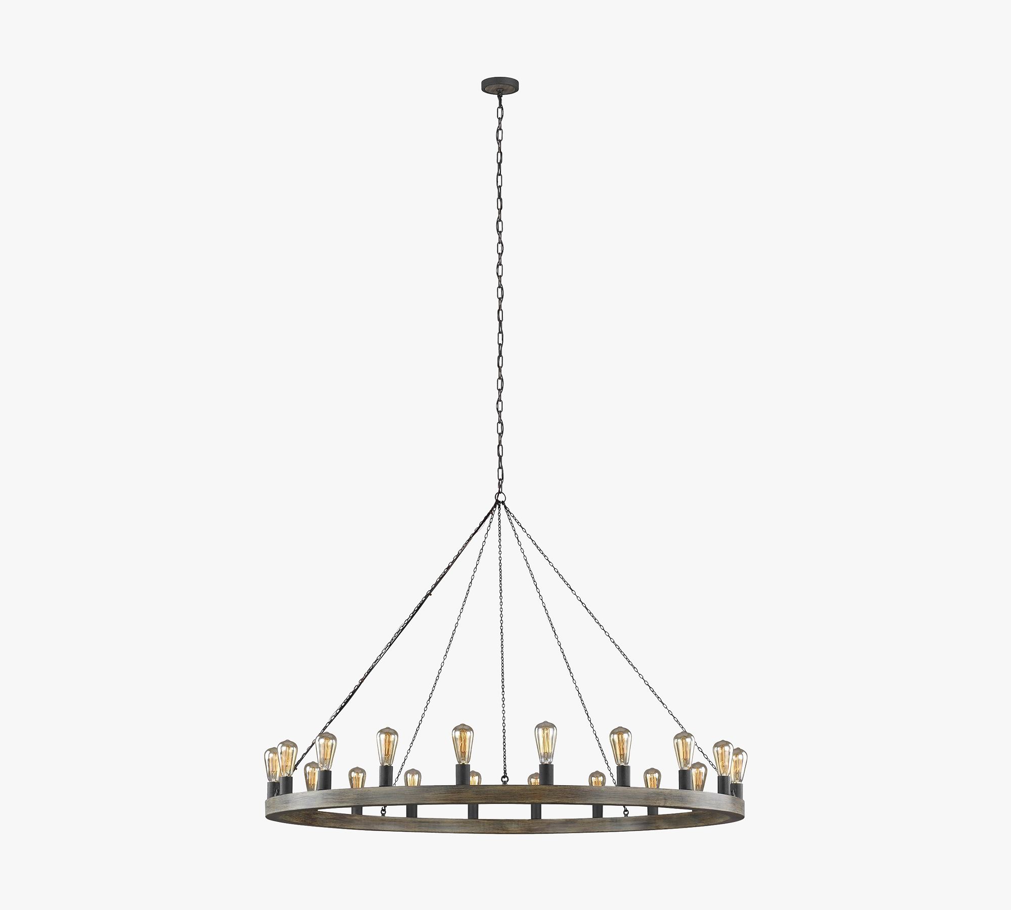 Boster Iron Chandelier (36"-60")