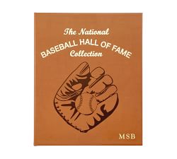 Baseball Hall of Fame Leather-Bound Book