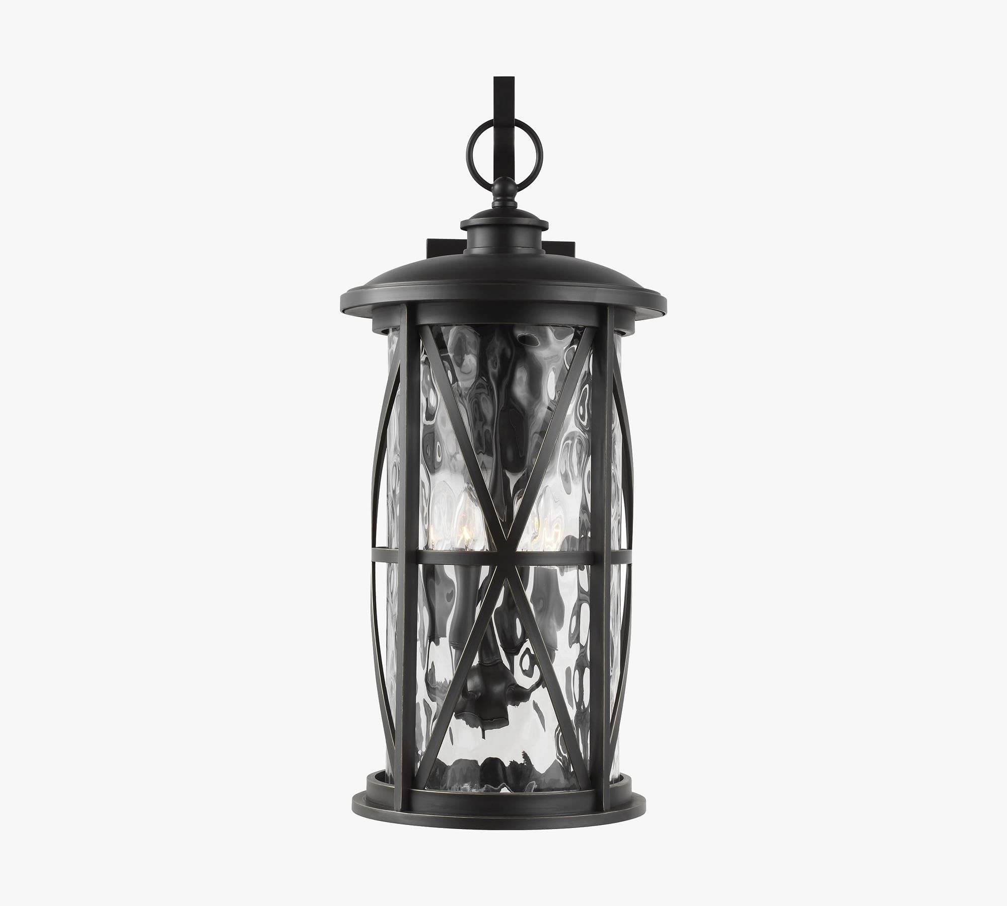 Brisbee Outdoor Glass & Metal Sconce (16''-27")