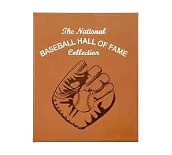 Baseball Hall of Fame Leather-Bound Book