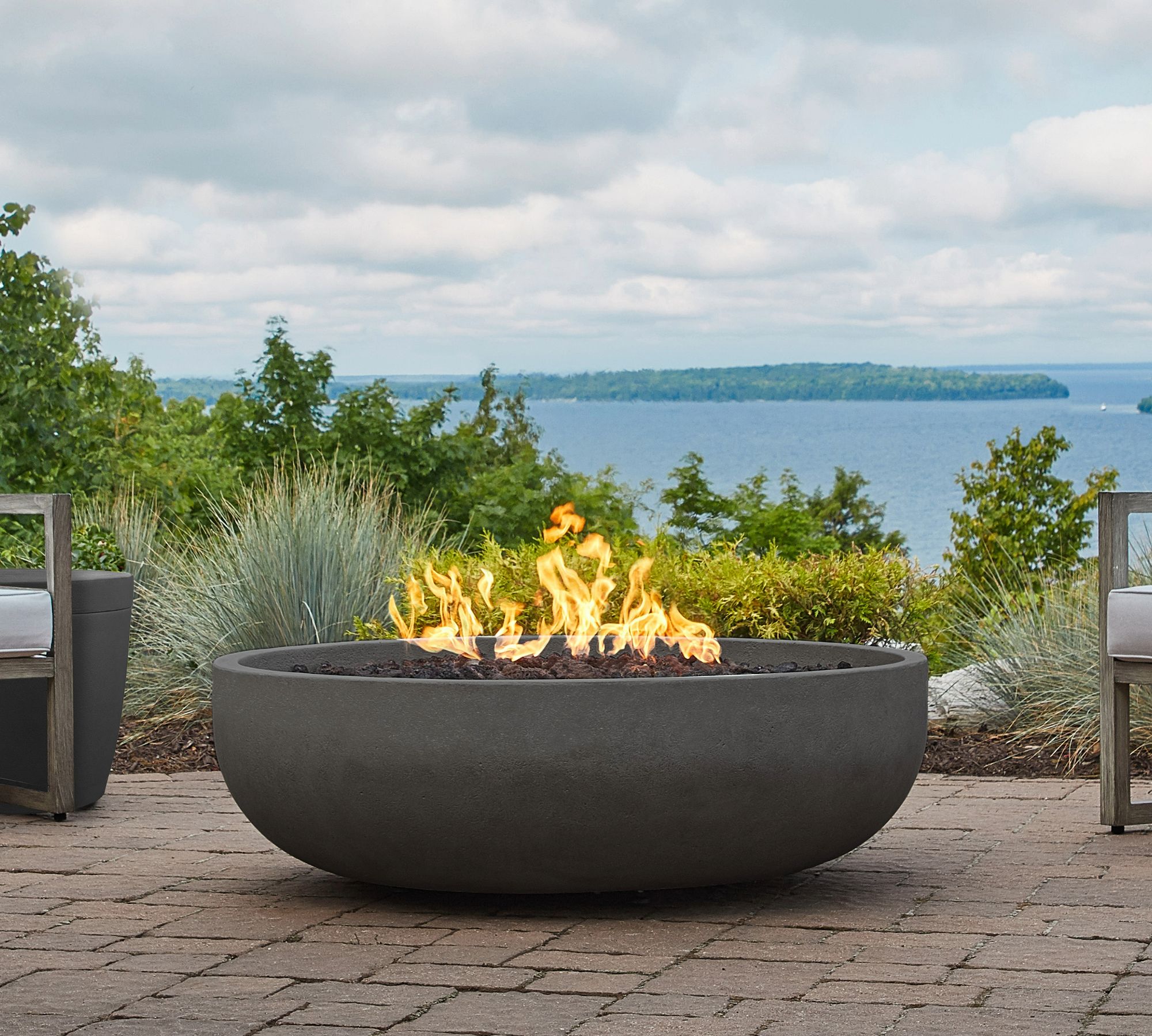 Buckett 48" Round Concrete Propane Fire Pit