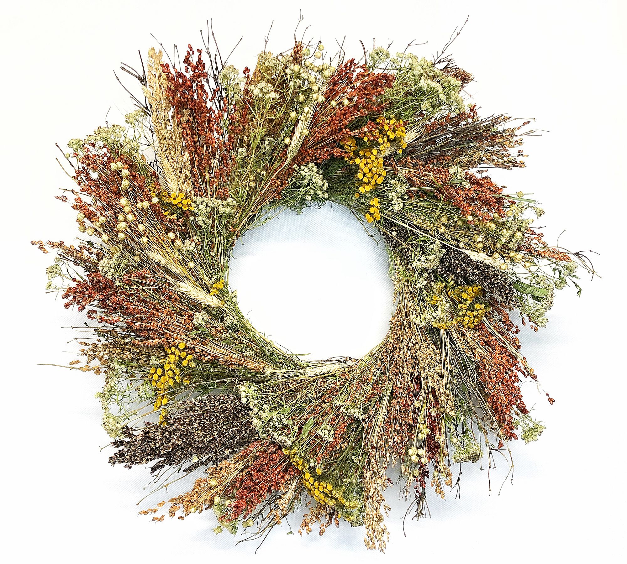 Dried Fall Bounty Wreath