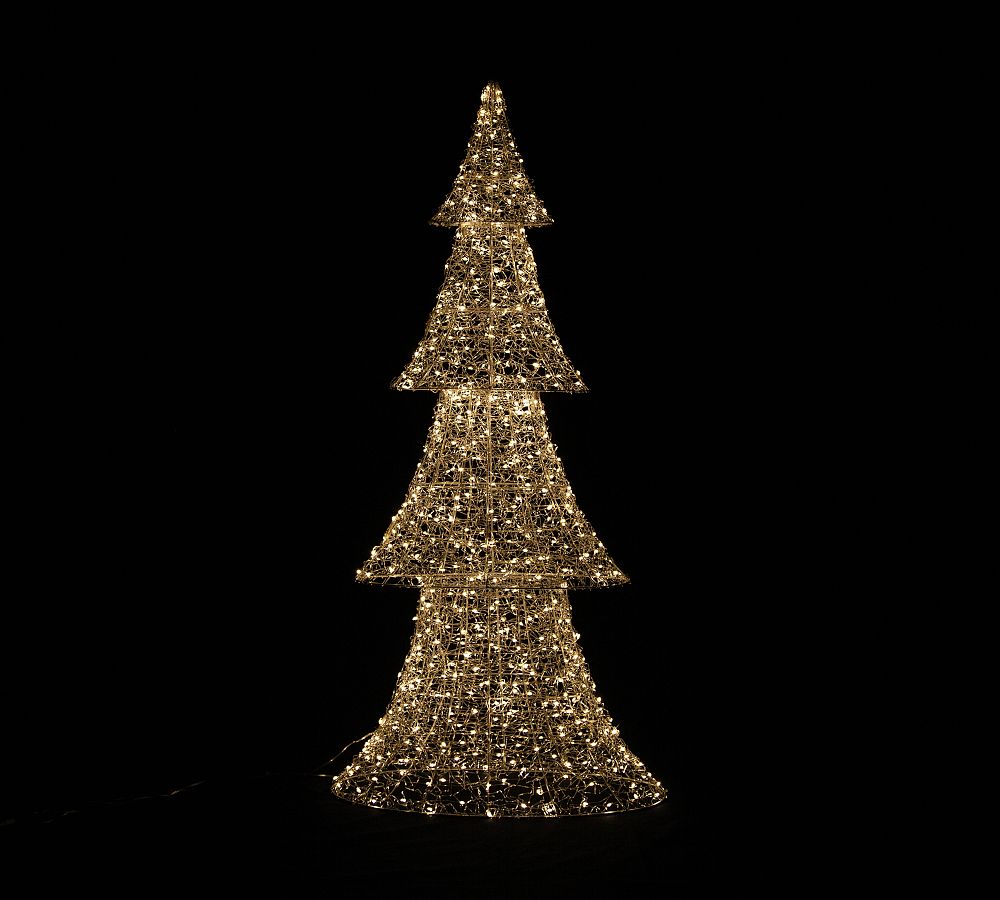 Lit Warm White Christmas Tree Pottery Barn