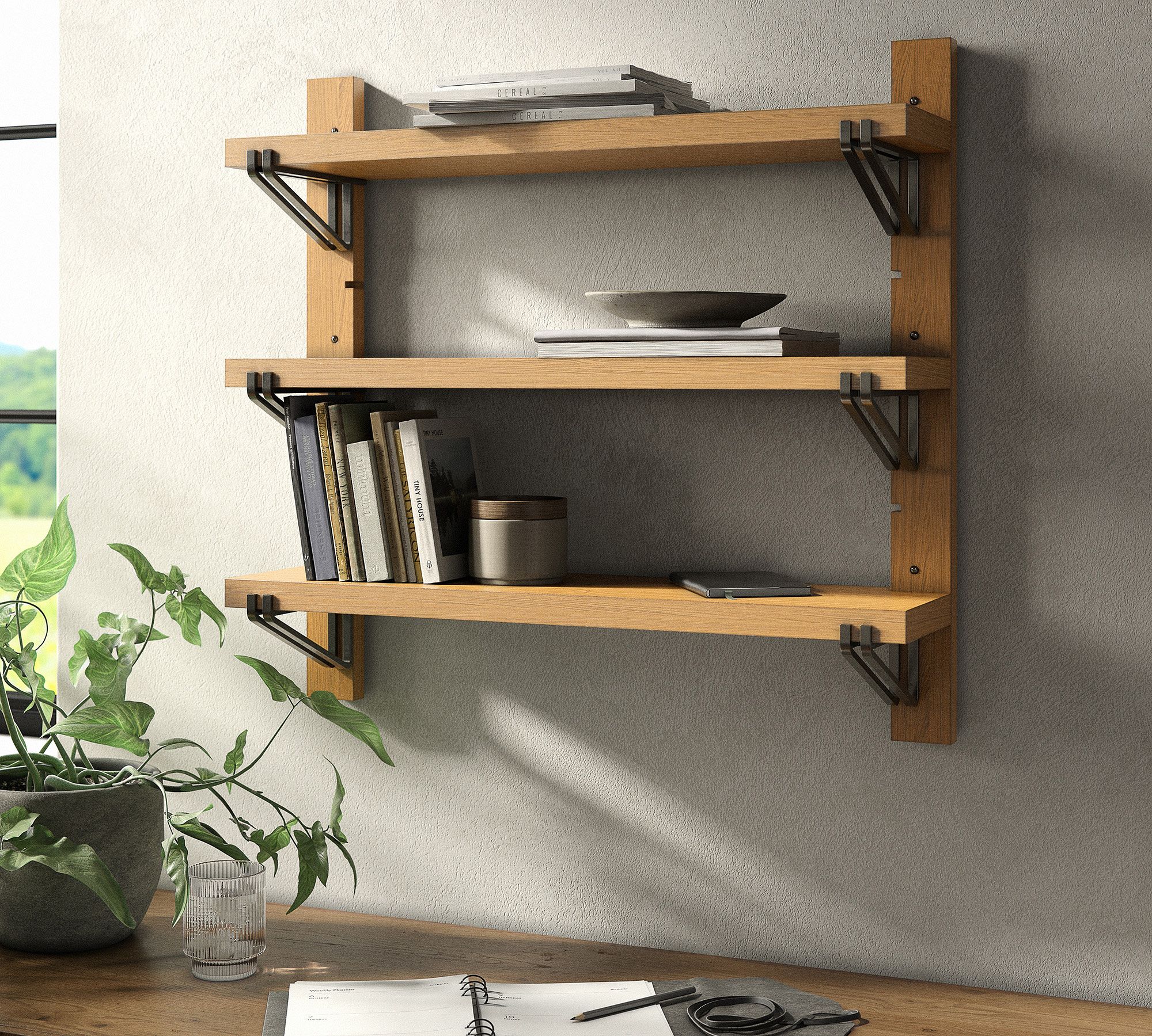 Pivot Iron Shelf