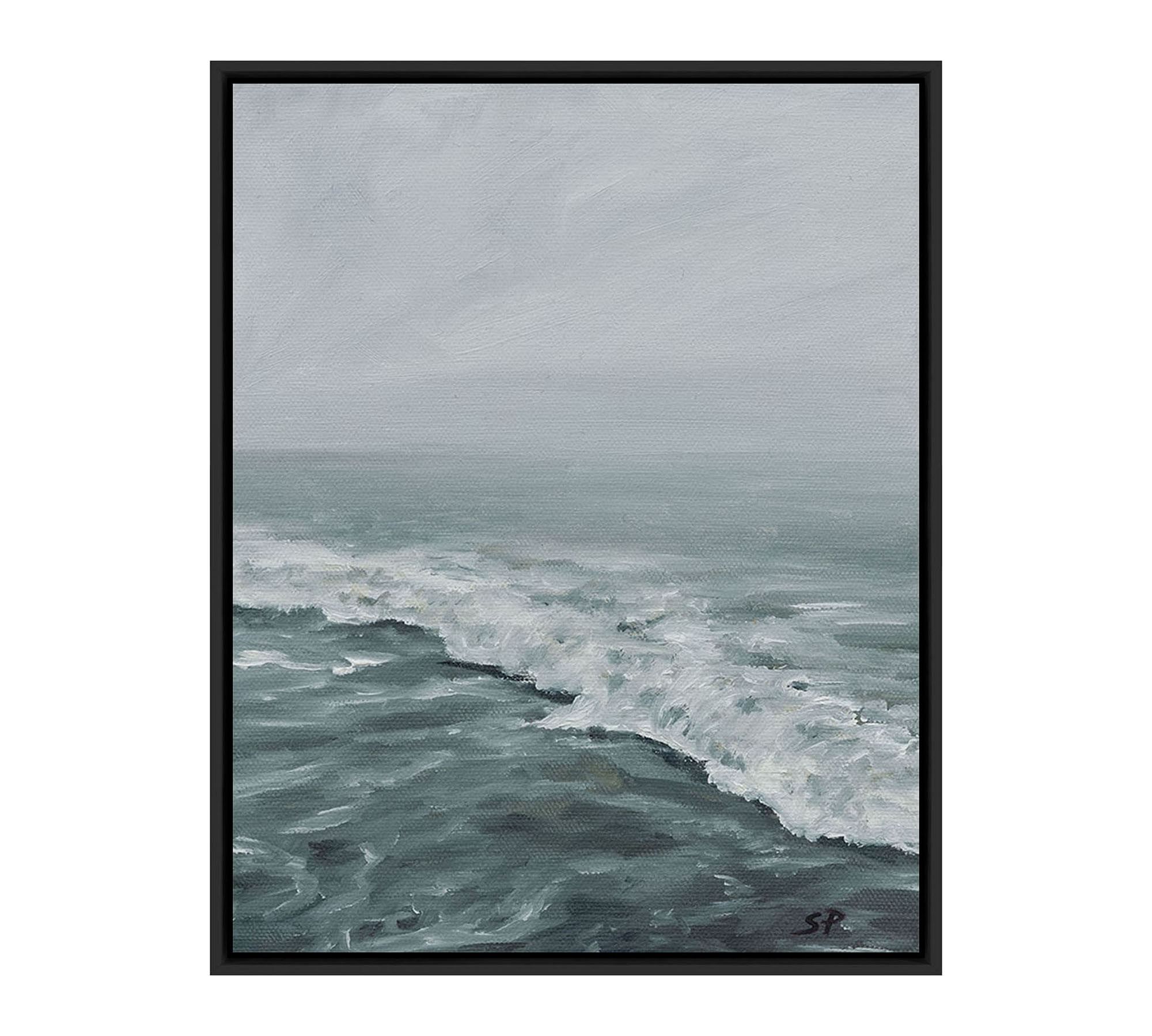 Morning Waves Framed Print By Shaina Page