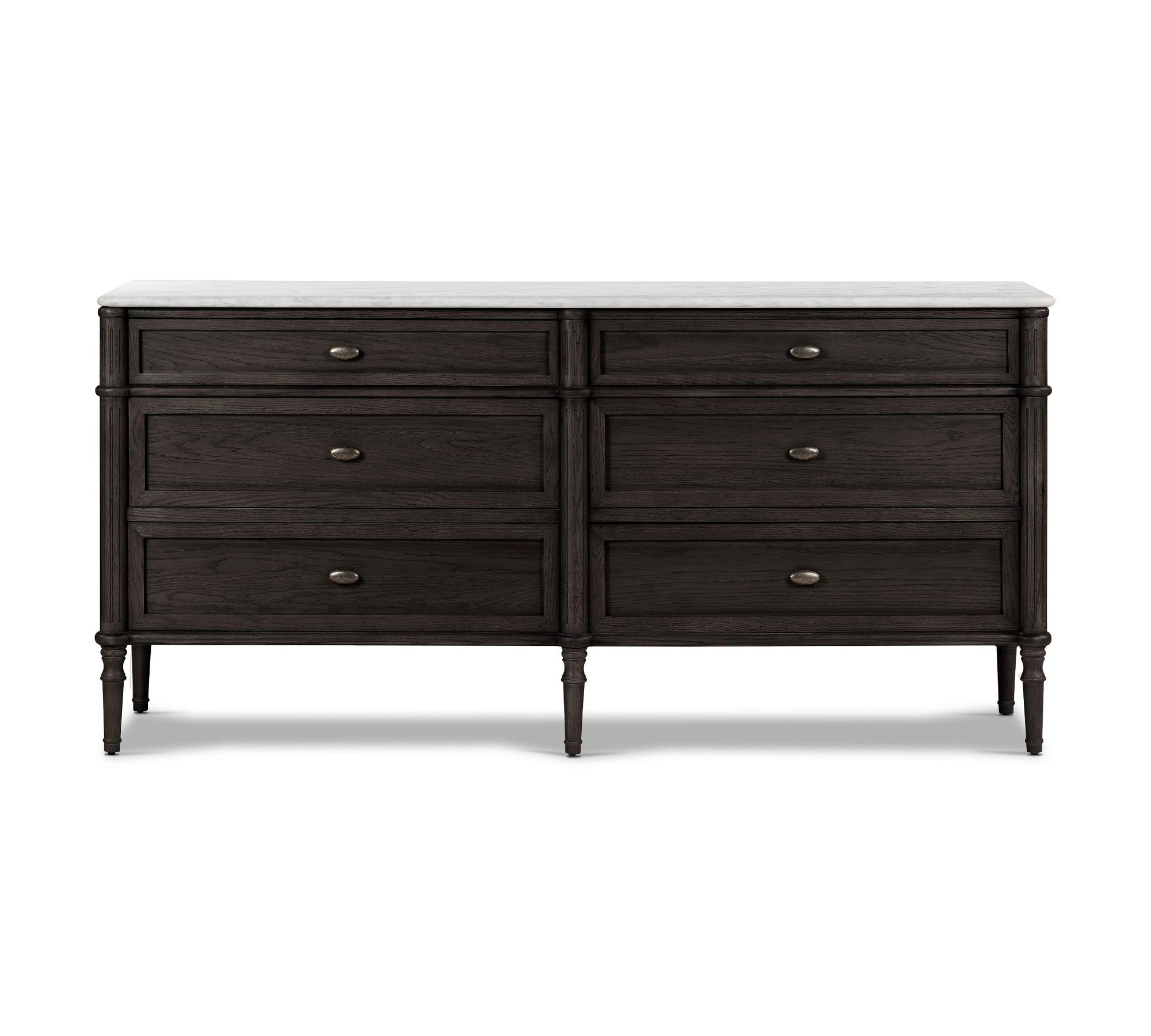 Hugo 6-Drawer Marble Dresser