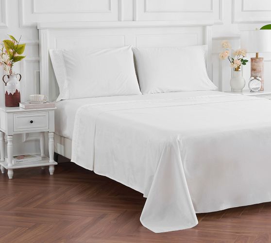 King Pottery Barn ORGANIC COTTON sheet set orders New