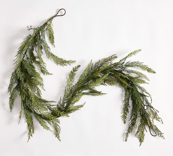 Faux Deluxe Cedar Garland | Pottery Barn