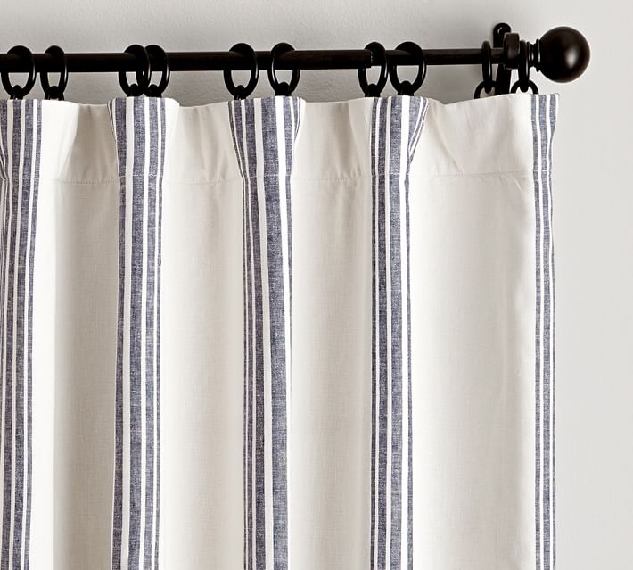 4 panels discount Pottery Barn linen curtains